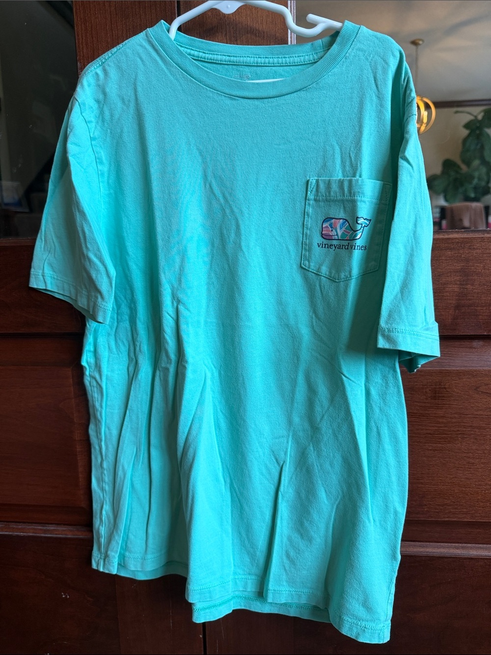 Vineyard Vines Kids Short-Sleeve Pocket Tee in Aqua